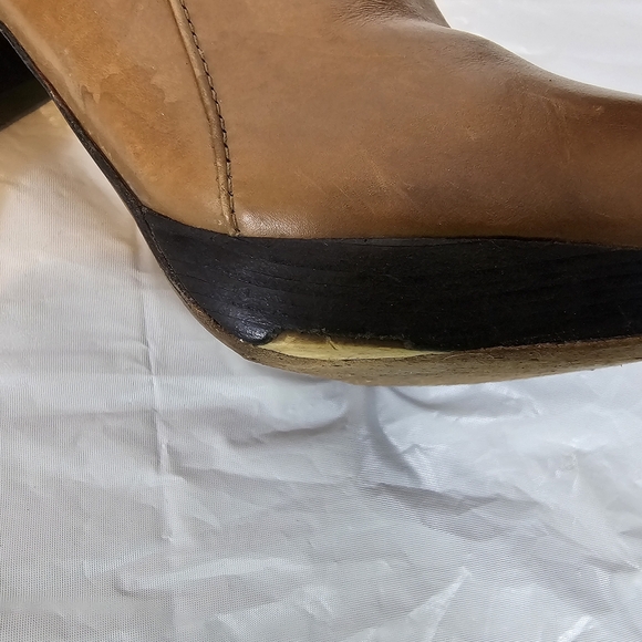 VIA SPIGA Tan Leather Bootie Sz 8 - Picture 7 of 8